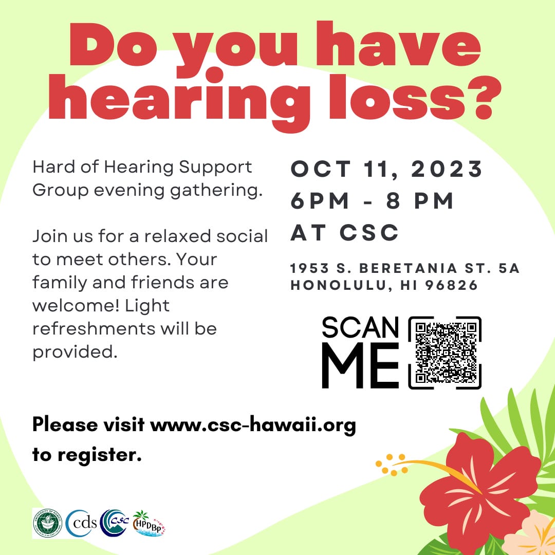 Hearing Loss Support Group Flyer