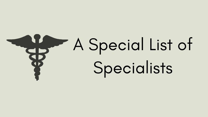A Special List of Specialists