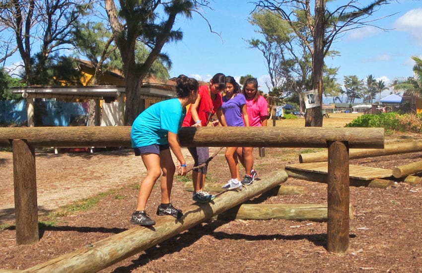 Photo: Kids in the balance beam