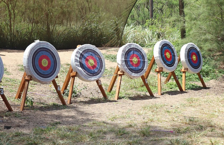 Photo: Archery range at Camp Erdman