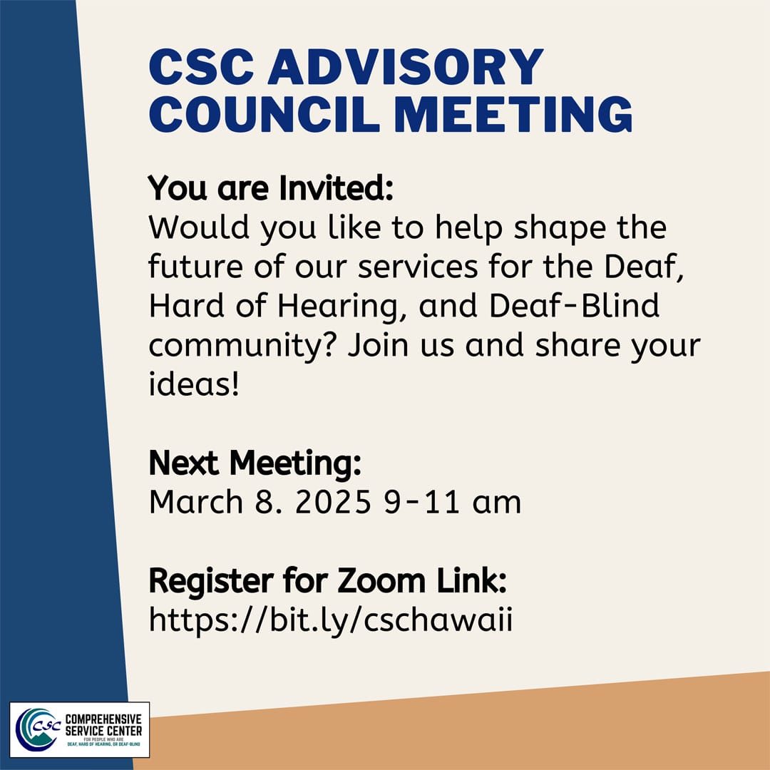 CDS Advisory Council Meeting Flyer